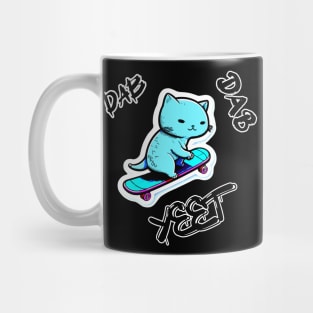 Yeet Dab Skateboard Cat Mug